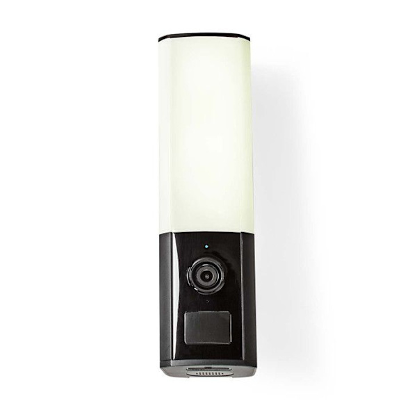 Dette Nedis smarte udendørskamera med integreret LED-belysning giver dig mulighed for altid at vide, hvad der sker i dit hjem