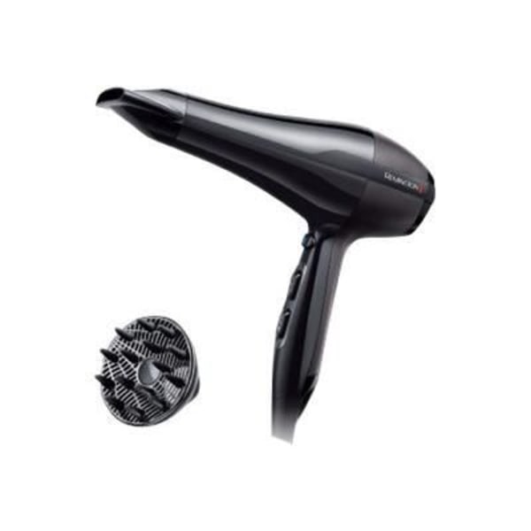 Hårtørrer - REMINGTON - AC5999 - 2200 W - 2 hastigheder - 3 temperaturer Sort