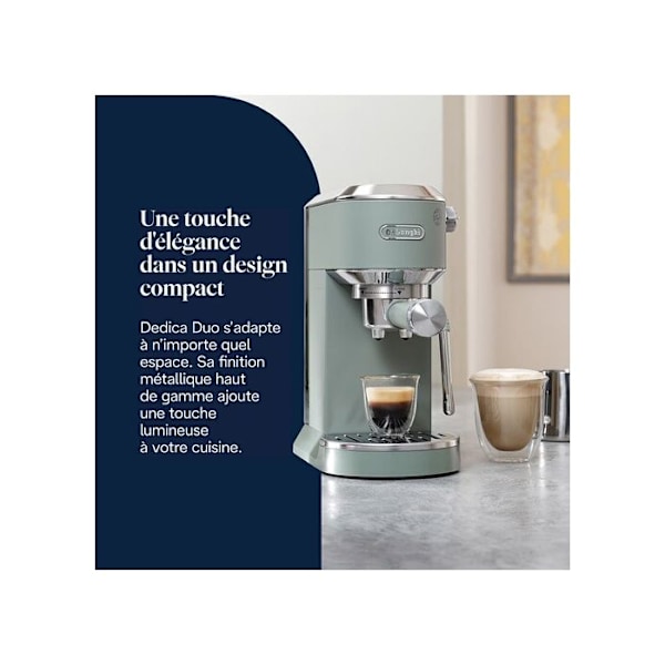 Expresso Delonghi Dedica Duo EC890.GR Vert Grön