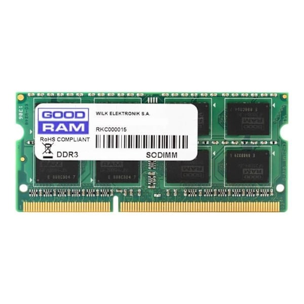 GOODRAM DDR3 8 GB SO DIMM 204 stift 1600 MHz - PC3-12800 CL11 1,35 V icke-ECC obuffrat minne