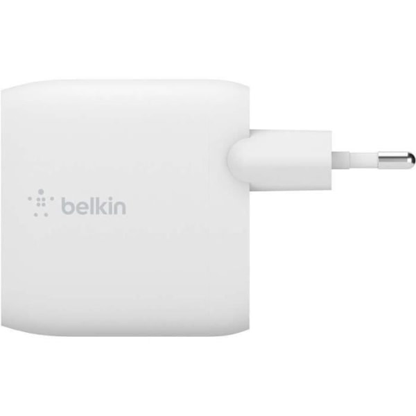 Belkin tabletstik og opladere 2 USB-A-porte netoplader, 24W med Lightning-kabel hvid