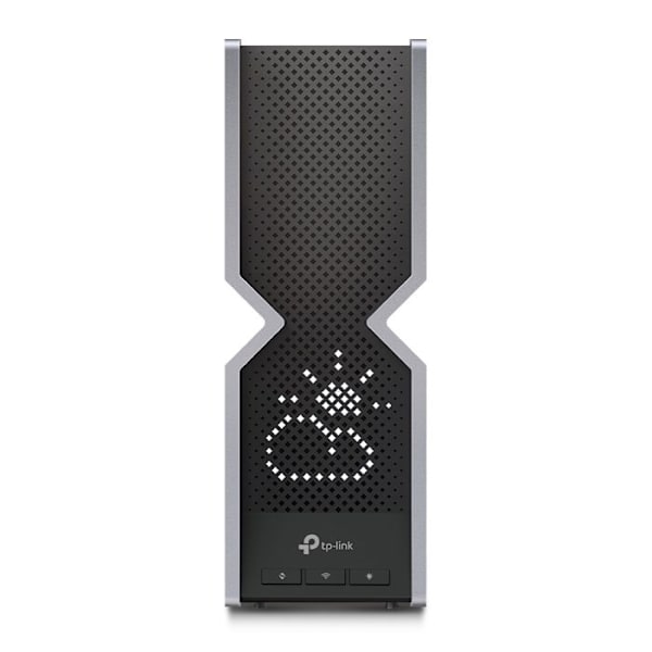 TPLINK BE19000 Tri Band Wi-Fi Sort, Rustfrit stål