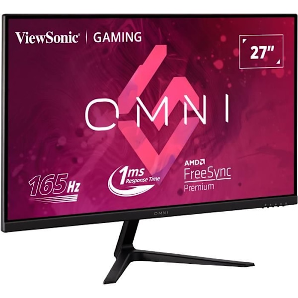 PC-pelin näyttö - VIEWSONIC VX2718-P-MHD - 27" FHD - VA-paneeli - 1 ms - 165 Hz - HDMI / DisplayPort