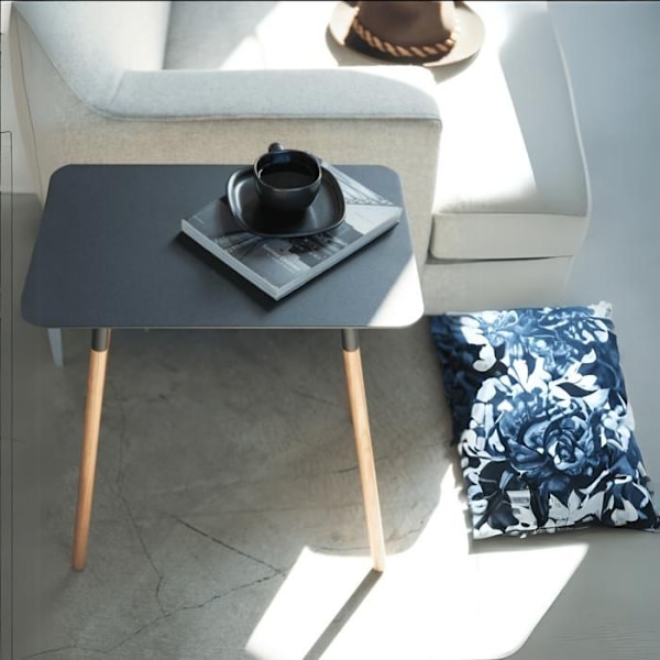 CALICOSY - Rekktangulær sidebord L45 cm - PLAIN - Sort-Sort