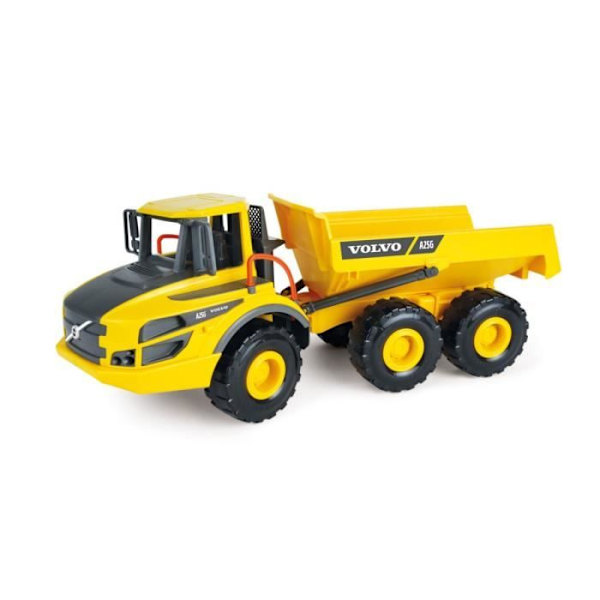 Kippa-auto - LENA - Volvo A25G - ABS-muovia - Keltainen - Sekä Gul, sort