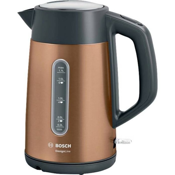 Bouilloire Bosch TWK4P439 - 1,7 L - Sort/Guld - 2400 W - Anti-kalk