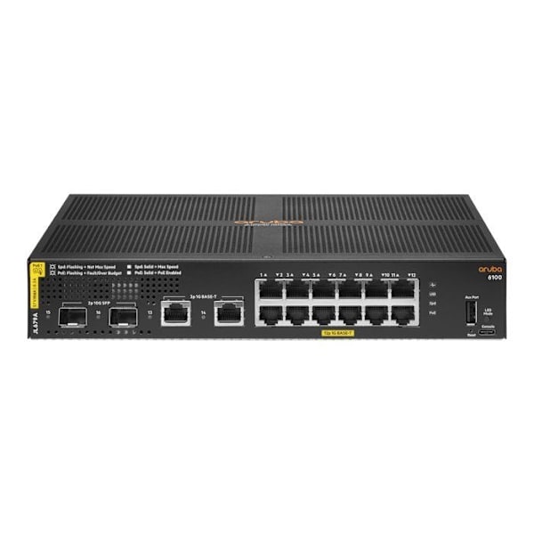 HPE ARUBA 6100 12G CL4 2SFP+ LAGER JL679A