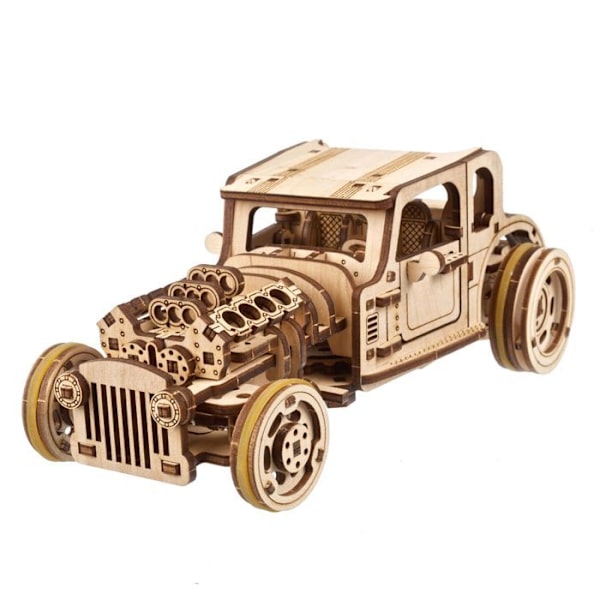 Hot Rod Furious Mouse - Ugears - 3D træpuslespil