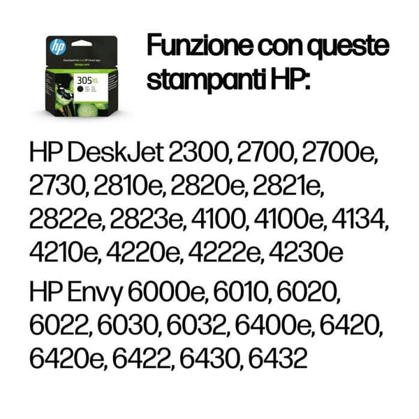 Cartouche Original HP 305XL Svart - 3YM62AE