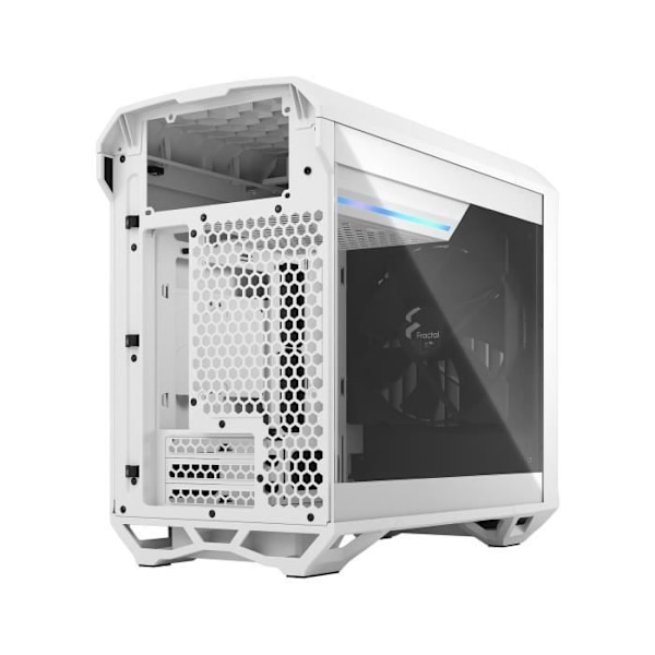 PC-taske - FRACTAL DESIGN - Torrent Nano White TG Clear Tint - White ( FD-C-TOR1N-03 )