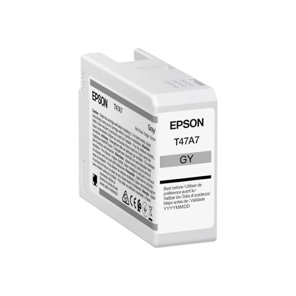 Tonerpatron - Epson - T47A7 - UltraChrome Pro - 50 ml - Grå