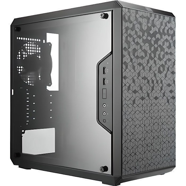 COOLER MASTER LTD PC CASE MasterBox Q300L - Svart - Härdat glas - Micro ATX-format (MCB-Q300L-KANN-S00)