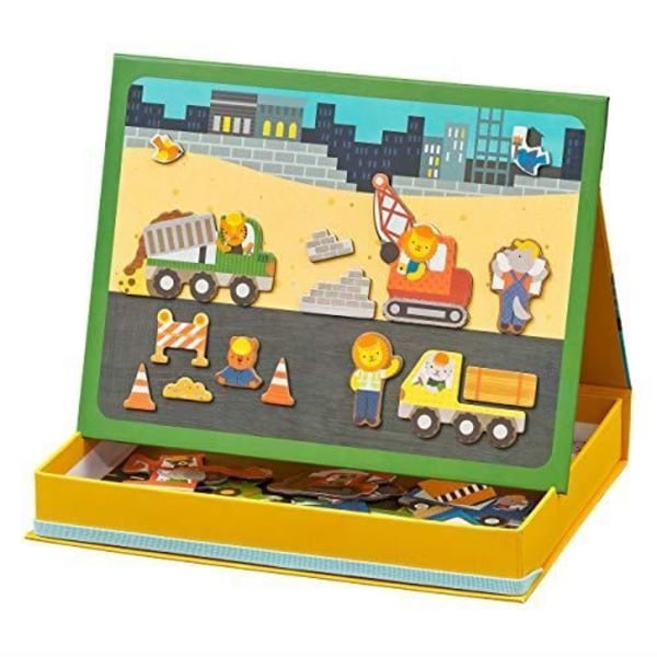 Petit Collage PTC335 Multicolored Magnetic Construction Game PTC335 Flerfarvet