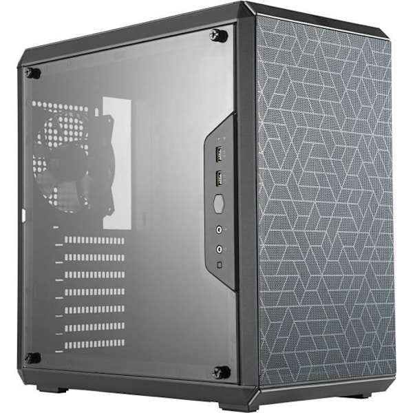 COOLER MASTER LTD Q500L PC CASE - Gaming - 2xMagnetiske filtre - Sort - Hærdet glas - ATX-format (MCB-Q500L-KANN-S00)