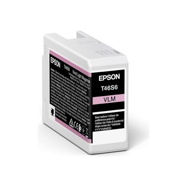 Opladerpatron - EPSON - UltraChrome Pro10 - Sort - 25 ml - Kompatibel med EPSON printere