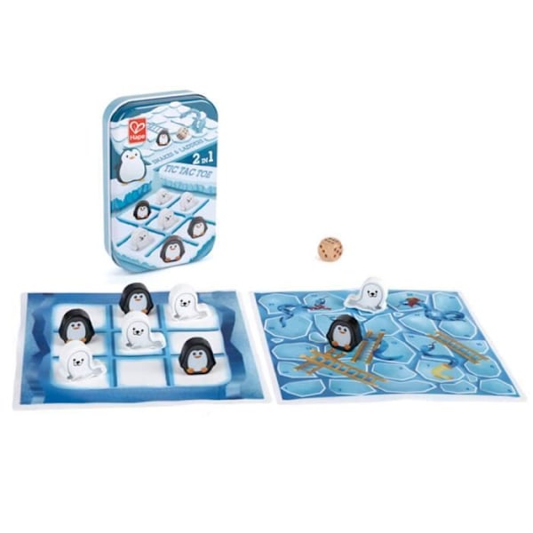 2 i 1 Tic Tac Toe Slange & Stiger Klassisk Terningespil