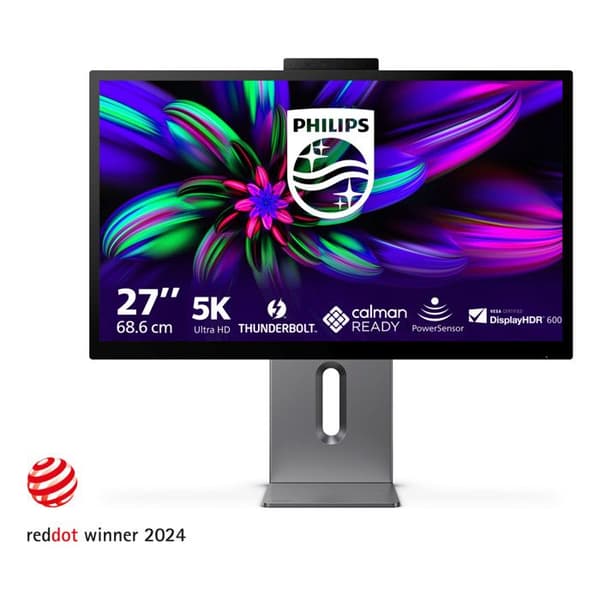 Philips Brilliance 27E3U7903 Monitor 27" 5K Ultra HD IPS Thunderbolt 4 Grå