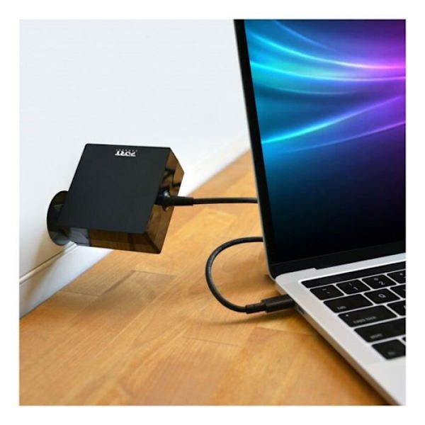 Yleiskäyttöinen USB-C 3.1 -laturi FSP CHAR UNIVERSEL 65W - musta - TU