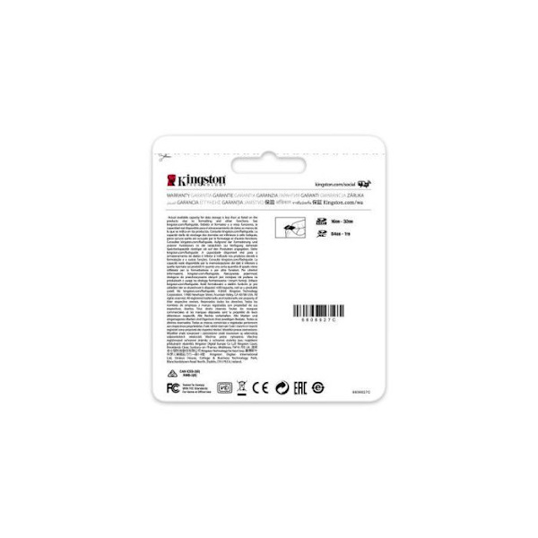 KINGSTON Canvas Select Plus SD-muistikortti - SDS2/64GB 64GB Class 10 UHS-I 100MB/s