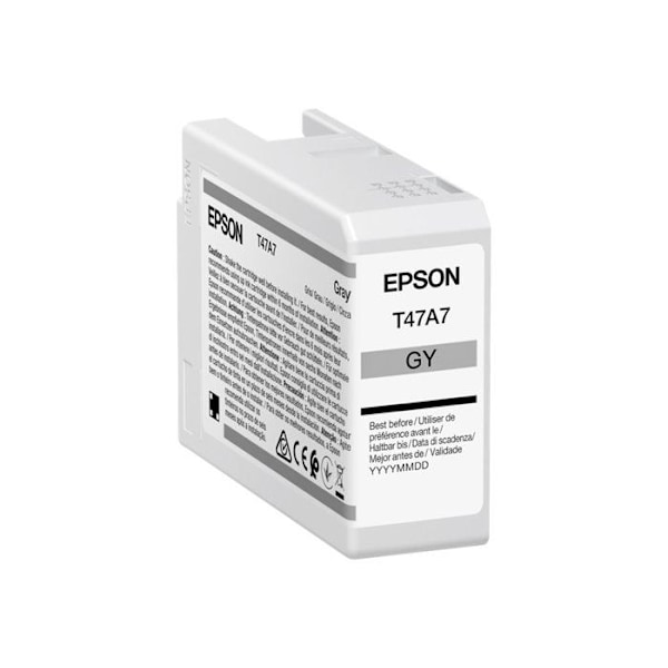 Tonerpatron - Epson - T47A7 - UltraChrome Pro - 50 ml - Grå