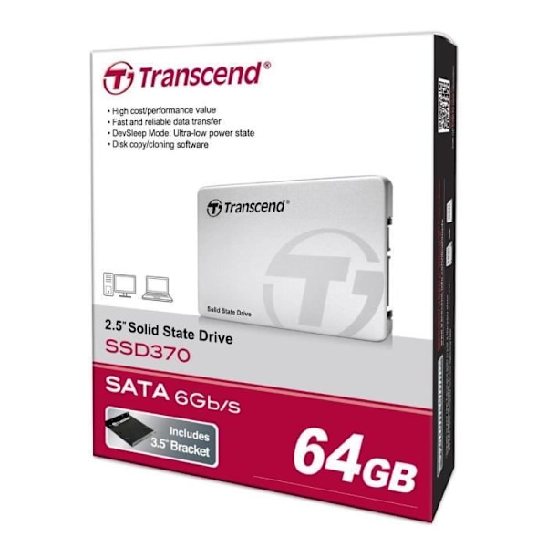 TRANSCEND SSD SSD370 - 64GB - 2,5" - TS64GSSD370S