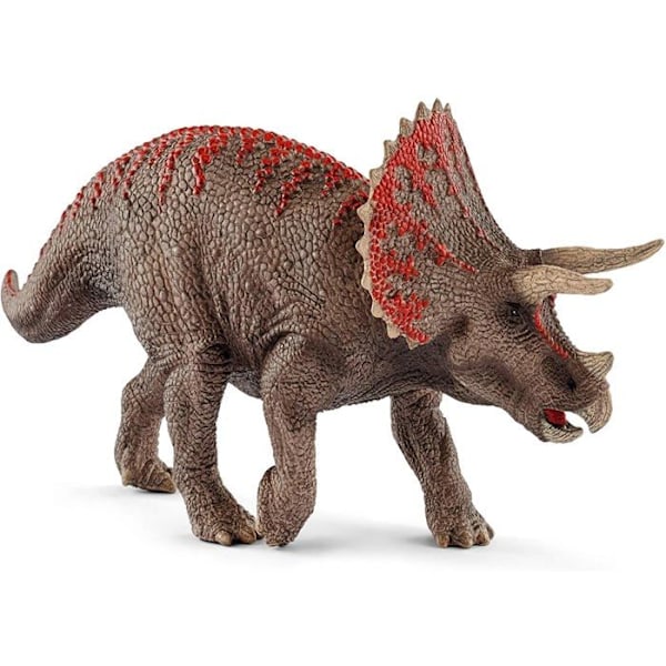 Realistisk Triceratops-figur - Autentisk och hållbar dinosauriefigur från juratiden - Detaljerad leksak för pojkar och flickor Flerfärgad