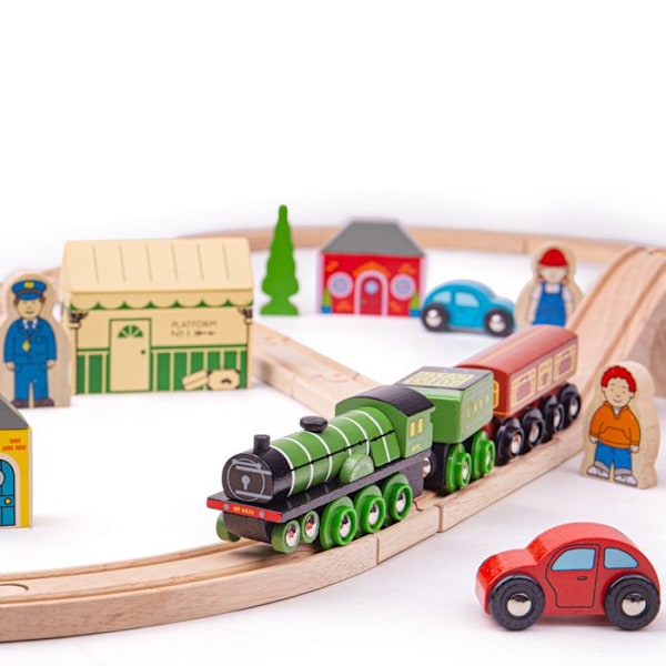 Flying Scotsman trætogkredsløb - for børn fra 3 år og derover Flerfarvet