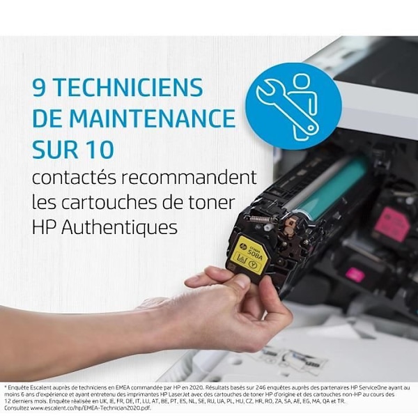HP 203X svart tonerpatron med hög kapacitet för HP Color LaserJet Pro M254/M280/M281