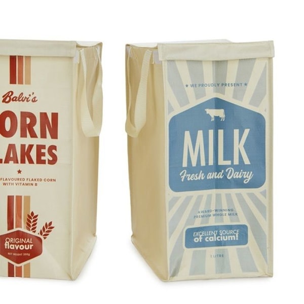 Sustainable taske - Balvi - Retro - Multifarvet - 3 rum - Genanvendt plastik flerfarvet
