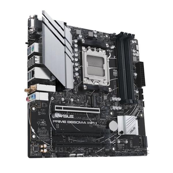 Emolevy - ASUS - PRIME B650M-A WIFI II - AMD B650 - AM5 micro ATX -paikka