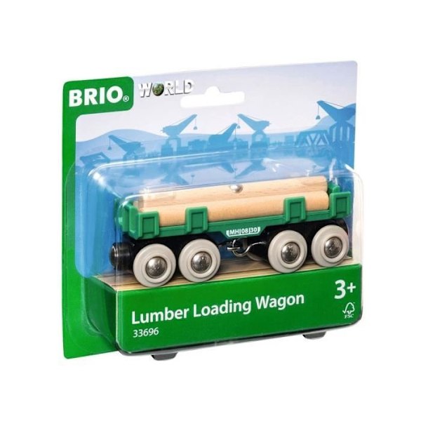 Brio World Wagon puinen kuljetin - Magneettinen lisävaruste puiselle junaradalle - Ravensburger - Sekoitettu 3-vuotiaasta alkaen - 33696 Gul