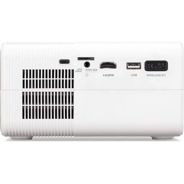 AOPEN QF12 - Trådlös LED -videoprojektor, Full HD (1920x1080) - 5000 lumen - HDMI, USB - Wifi - 5W högtalare - Självporträtt