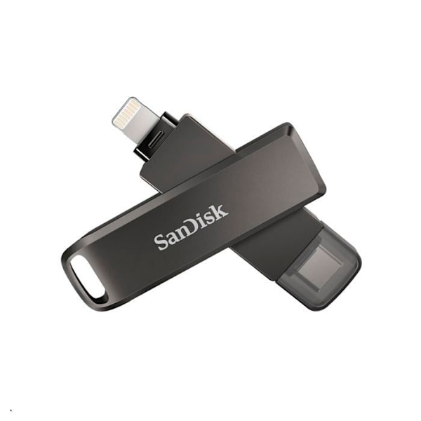 USB-muistitikku - SanDisk - iXpand Flash Drive Luxe - 64 Go - USB 3.0 - Yhteensopiva iPhone/iPad musta