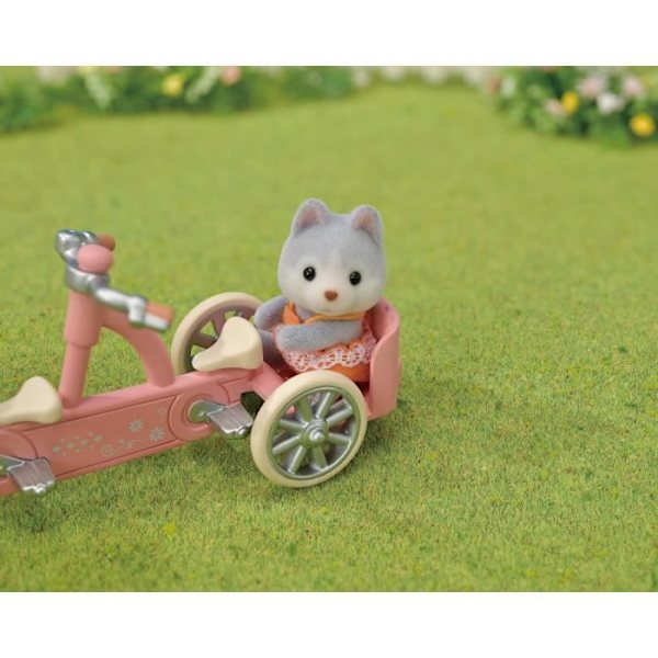 Pienoishahmot - SYLVANIAN PERHEET - 5637 - Huskyveljekset ja -sisaret ja heidän tandem Grön