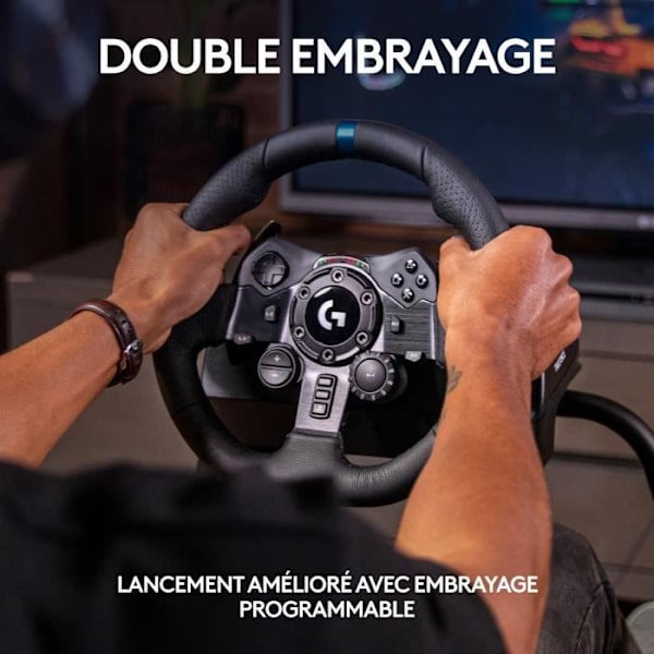 G923 racerhjul og pedaler - Logitech G - Kompatibel PS5, PS4 og pc