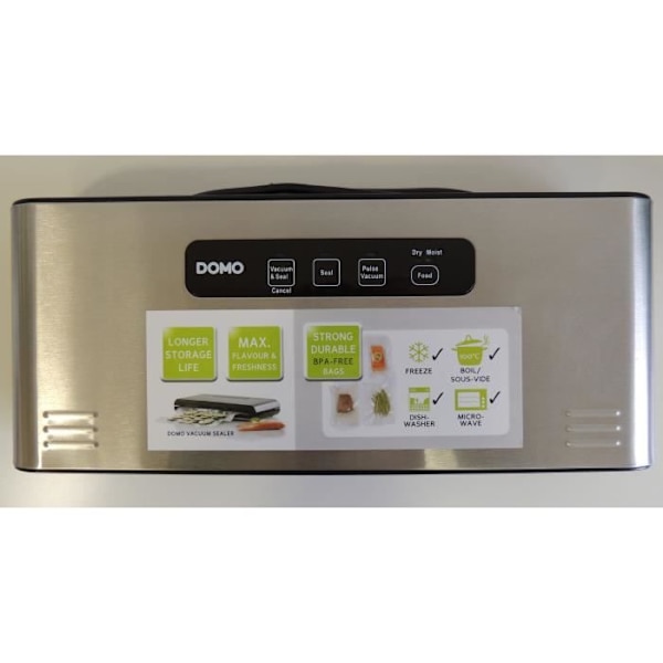 Vakuumförslutare - DOMO - DO327L - 120 W Silver/svart