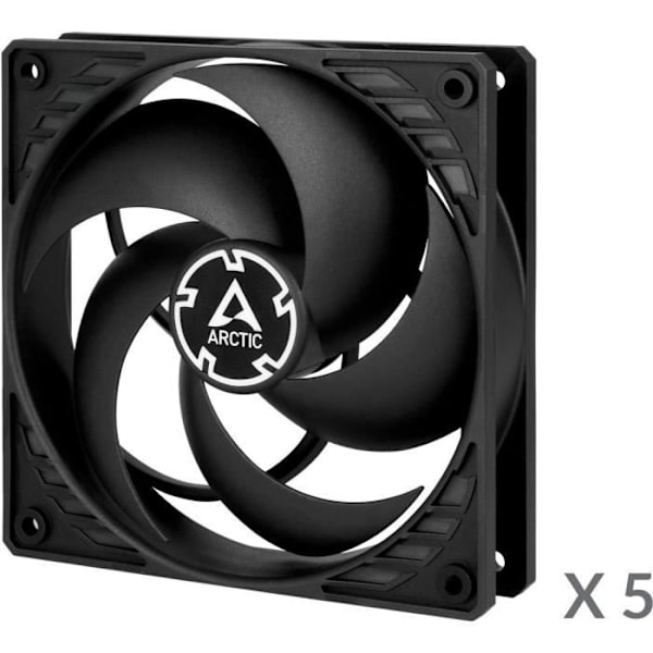 Case ventilator - ARCTIC - P12 PWM PST Sort (pakke med 5) (ACFAN00137A)