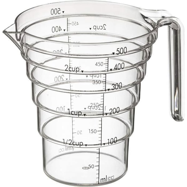 Yamazaki Yamazaki Tritan mittakuppi läpinäkyvä 500 ML