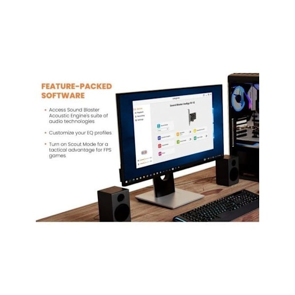 Creative Ls Creative Sound Blaster Audigy FX V2 Internt PCI-lydkort i høj opløsning med 5.1 Virtual Surround