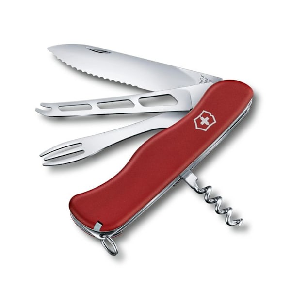 Taskulamppu - Victorinox - Juuston mestari - 8 toimintoa - Lukittava terä - Väri Punainen Rød
