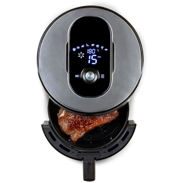 DOMO DO530FR - Deli-frituregryde 4L - Varmluftfriture - 1,2 kg - 80° til 200°C - 8 programmer - 60 min timer - LCD-skærm