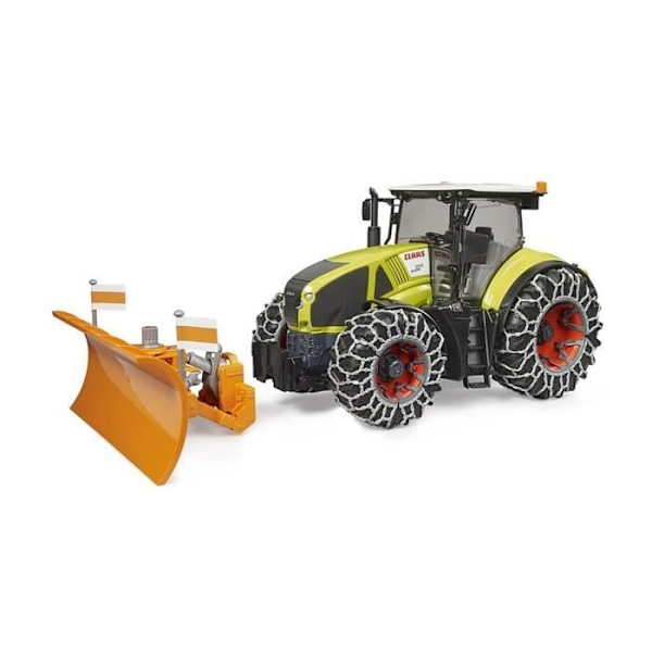 Claas Axion 950 med sne kæder og planereblad