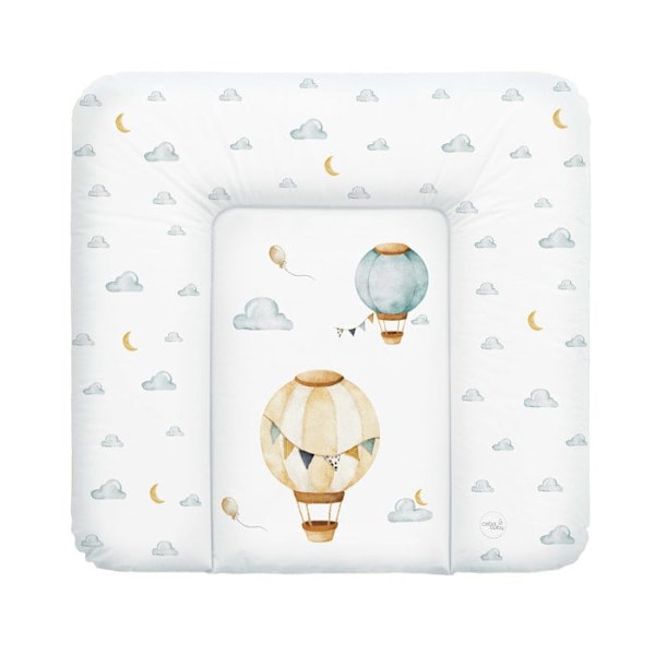 Ceba Baby Tykt vaskevenligt pusleunderlag - Balloner, 75x72 cm - Certificeret Öko-Tex, Vandtæt Balloner