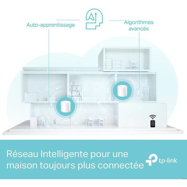 WiFi-system - TP-Link - Deco X50 - WiFi 6 - Täckning 230m2 - Föräldrakontroll