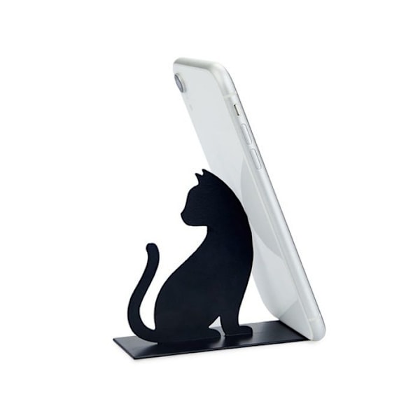 Stöd för smartphone - Balvi - Feline - Metall - Svart - Praktisk och hållbar svart