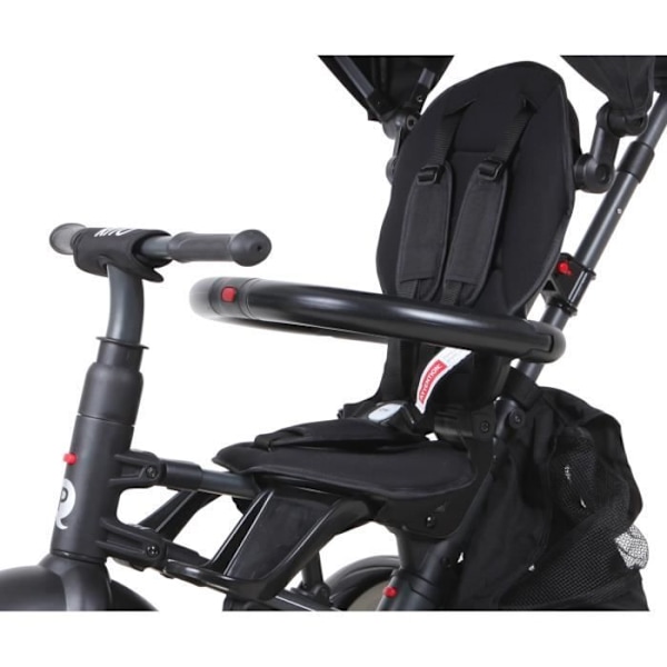 Tricycle QPlay Rito Plus Junior i Sort Stål - Til Børn fra 10 til 36 Måneder sort