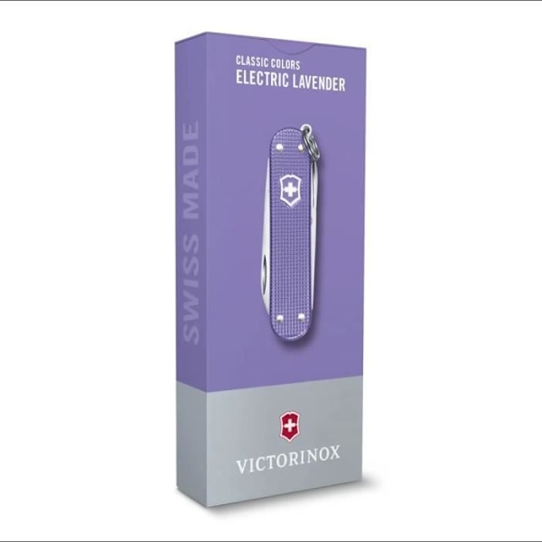 Sveitsiläinen Veitsi - Victorinox - Classic Alox - Sähkölaventeli - 5 toimintoa - Kompakti ja monipuolinen Elektrisk lavendel