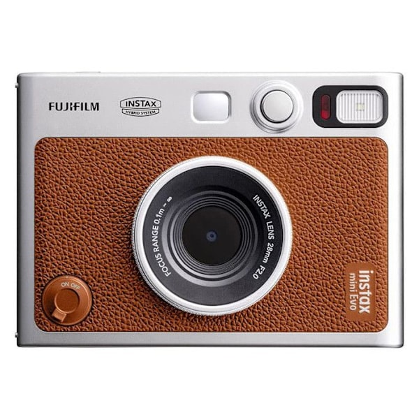 Instantkamera - Fujifilm - Instax Mini Evo - Värvi ruskea - Bluetooth - Sisäänrakennettu salama