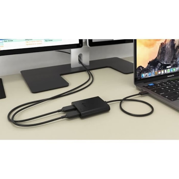 Videoadapteri - I-TEC - USB-C 2x HDMI - 4K Ultra HD - 30Hz - Yhteensopiva Thunderbolt 3