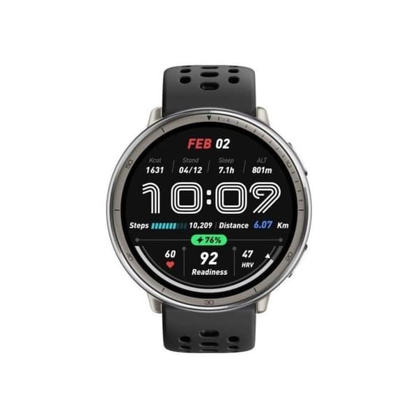 Amazfit Active 2 Svart Sport Silikon